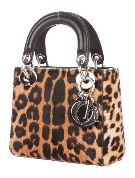 lady dior leopard|dior lambskin bag.